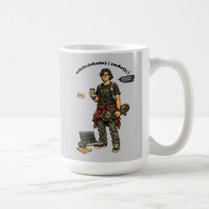 Caneca De Café Engenheiro de Software Codificador URM que Anda de
