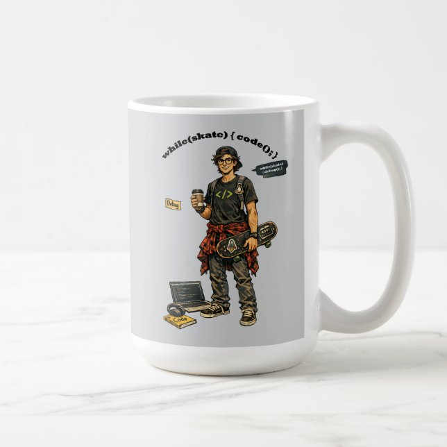 Caneca De Café Engenheiro de Software Codificador URM que Anda de (Direita)