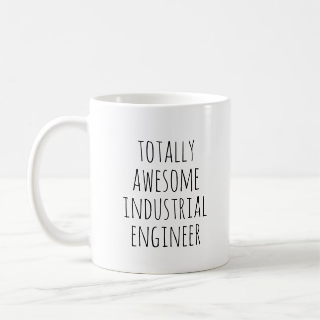 Caneca De Café Engenheiro Industrial Engraçado (Esquerda)