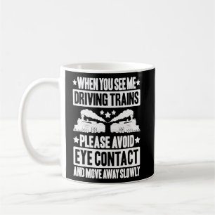 Caneca De Café Engenheiro Locomotivo Mover Para Fora Do Comboio