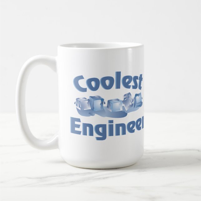 Caneca De Café Engenheiro Mais Legal Gelo (Esquerda)