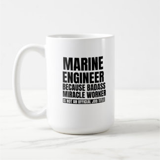 Caneca De Café Engenheiro marinho porque o trabalhador milagroso