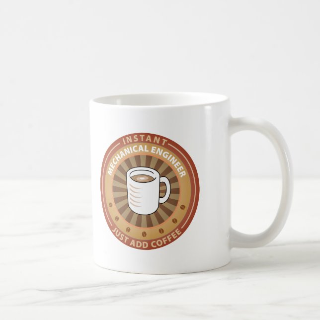 Caneca De Café Engenheiro mecânico imediato (Direita)