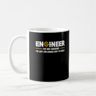 Caneca De Café Engenheiro não estou falando de engenharia engraça