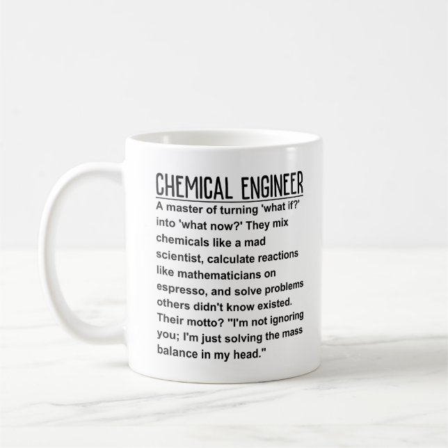 Caneca De Café Engenheiro químico (Esquerda)