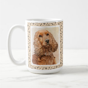 Caneca De Café English Cocker Spaniel Painting - Original Dog Art