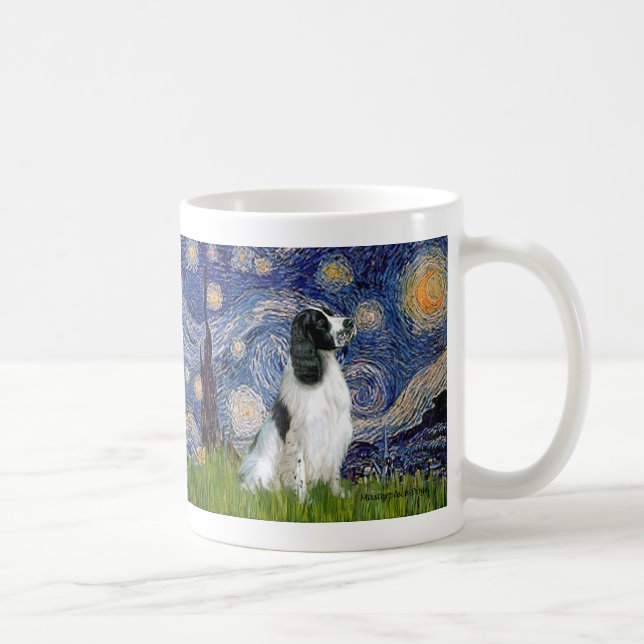 Caneca De Café English Springer 7 - Starry Night (Direita)