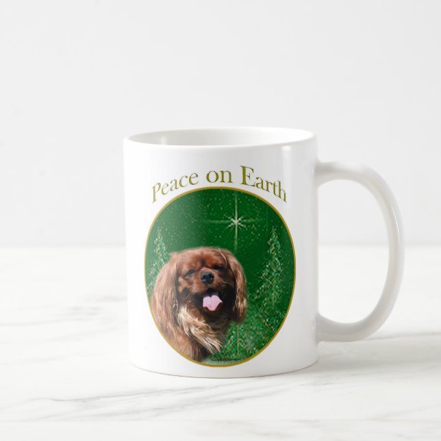 Caneca De Café English Toy Spaniel Peace (Direita)