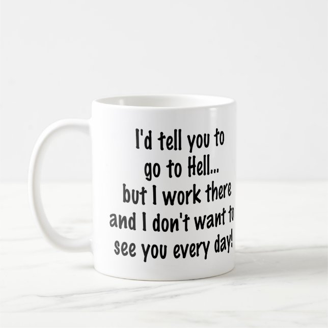Caneca de café engraçada (Esquerda)