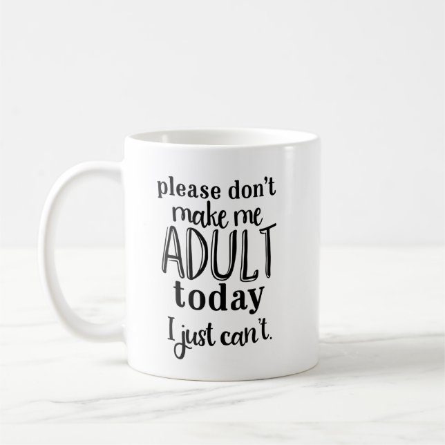 Caneca de Café Engraçada Anti-Responsabilidade (Esquerda)