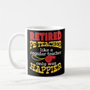 Caneca de café engraçada aposentada da