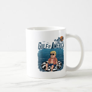 Caneca De Café Engraçada Camisa Do Golfo Dos Eua América no Leste