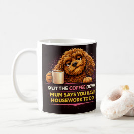 Caneca de Café Engraçada Cockapoo | Caneca de Humo