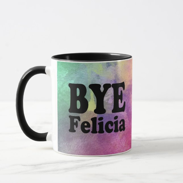 Caneca de café engraçada da cor de água de Felicia (Esquerda)