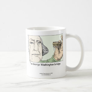Caneca de Café Engraçada da Ponte George Washingto