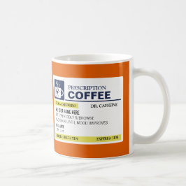 Caneca de café engraçada da prescrição
