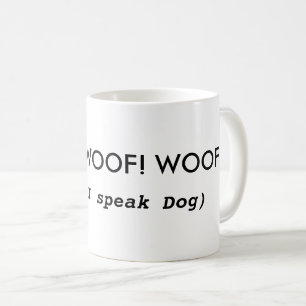 Caneca de café engraçada das citações do cão