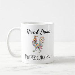 Caneca de café engraçada de Cluckers da mãe da
