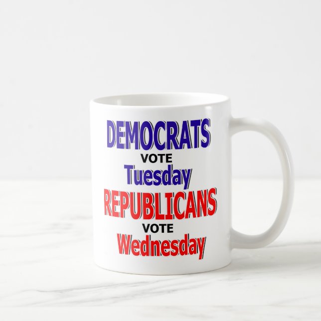 Caneca de café engraçada de Democrata (Direita)
