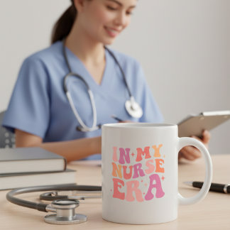 caneca de café engraçada de enfermeira na minha er