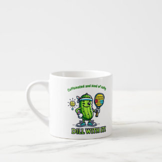 Caneca de café engraçada de pickleball, utensílios