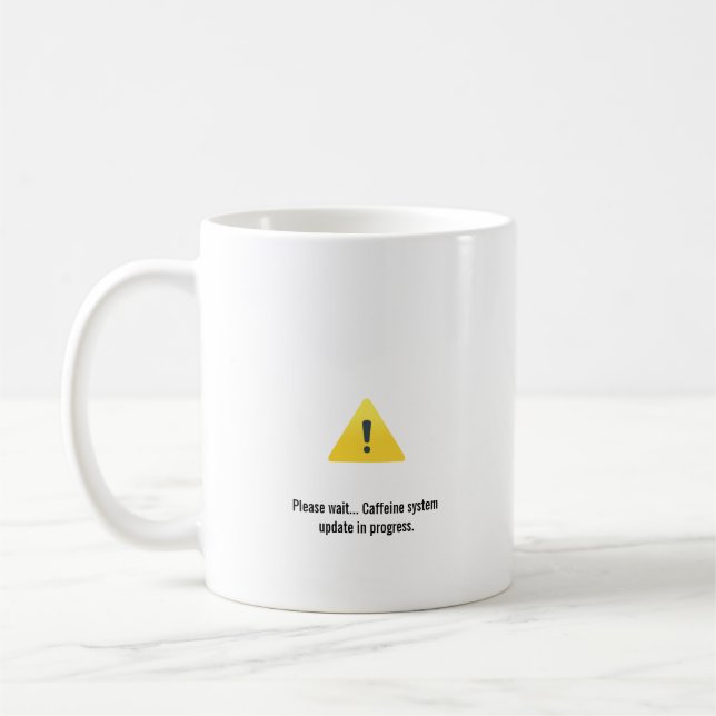 Caneca de café engraçada de tecnologia, presente p (Esquerda)