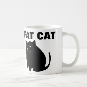 Caneca de café engraçada do CAT do FAT