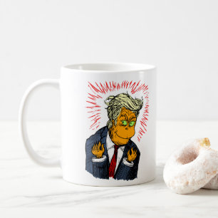 Caneca de café engraçada do Natal do trunfo