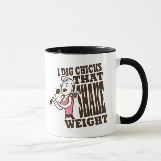 Caneca de café engraçada do peso da agitação