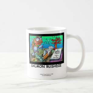 Caneca de Café Engraçada do Salman Rushdie Peixe