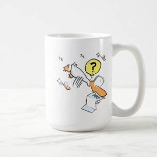 Caneca de café engraçada dos desenhos animados d