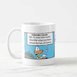 Caneca de café engraçada dos desenhos animados d