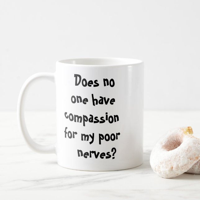 Caneca de Café Engraçada e Sarcástica (Com Donut)