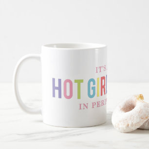 Caneca De Café Engraçada Garota Quente de Verão Perimenopause Mug