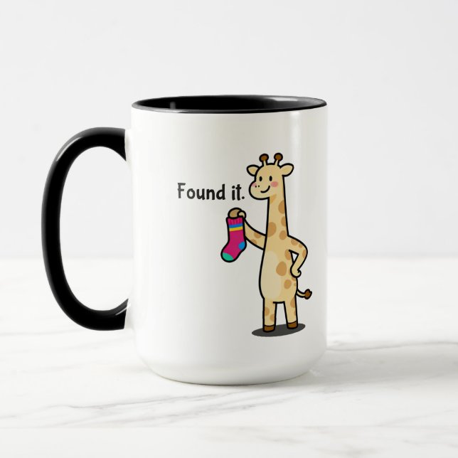 Caneca de café engraçada Giraffe Pro-Finder (Esquerda)