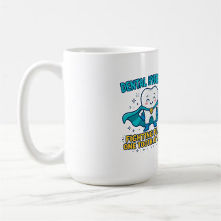 Caneca de Café Engraçada Higienista Dental Lutador