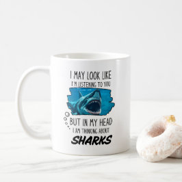 Caneca De Café Engraçada Lover Mug de Tubarão