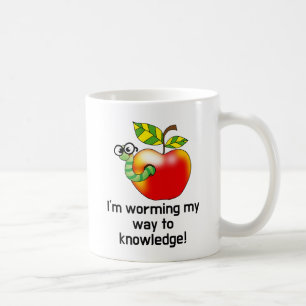 Caneca De Café Engraçada maçã e arte-trocadilho