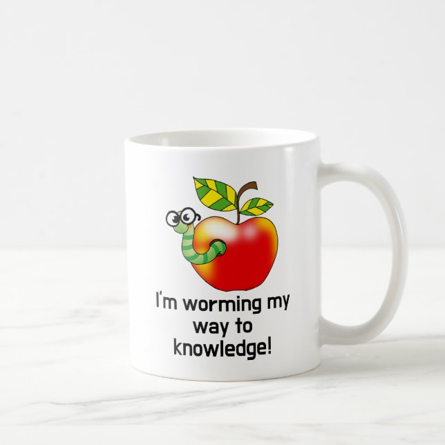 Caneca De Café Engraçada maçã e arte-trocadilho (Direita)