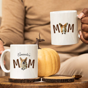 Caneca De Café Engraçada mãe de cachorrinho Corgi, fofinha e engr