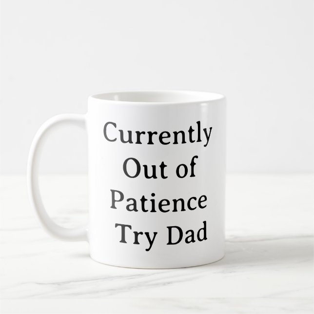 Caneca De Café Engraçada Mãe Mug de Vida - Fora da Parentalidade  (Esquerda)