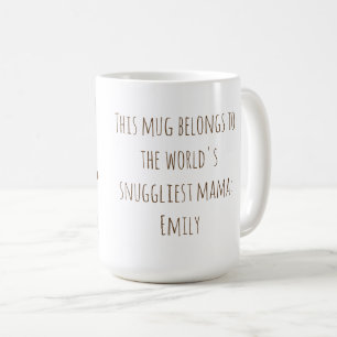 Caneca De Café Engraçada Mãe "Nap Like a Lloth" Bonita Mãe Presen