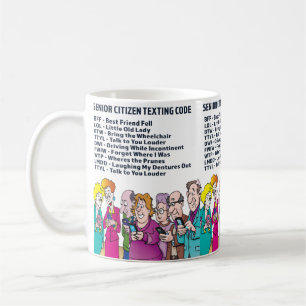Caneca De Café Engraçada mensagem para Mais velho Coffee Mug