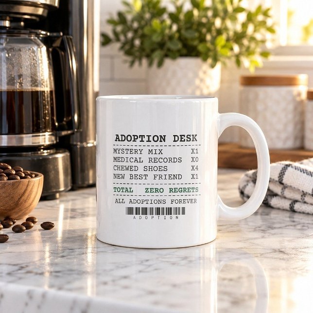 Caneca de Café Engraçada Mystery Mix Zero Regrets (Criador carregado)
