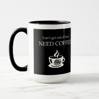 Caneca de Café Engraçada Não Funciona Sem Café