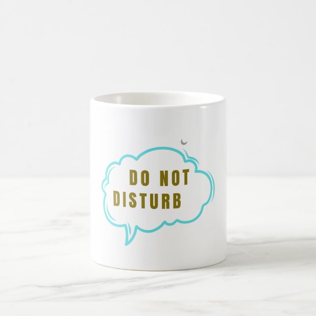 Caneca de Café Engraçada Não Perturbe – Modo Sono  (Centro)