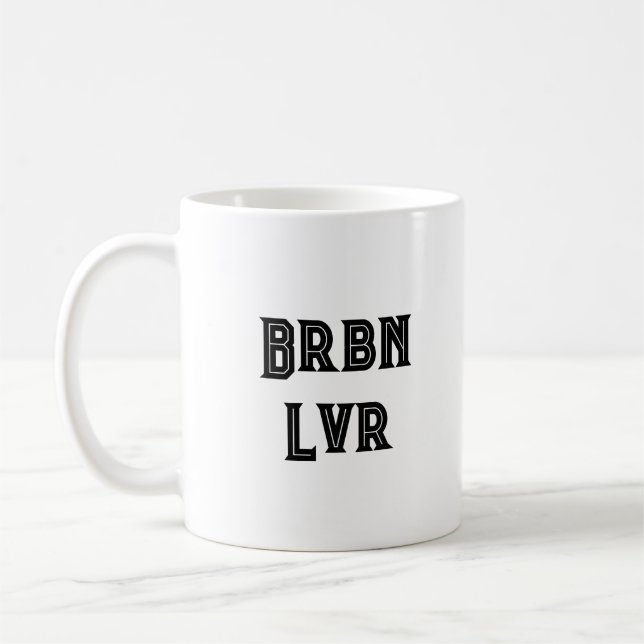 Caneca de café engraçada para amante de Bourbon  (Esquerda)