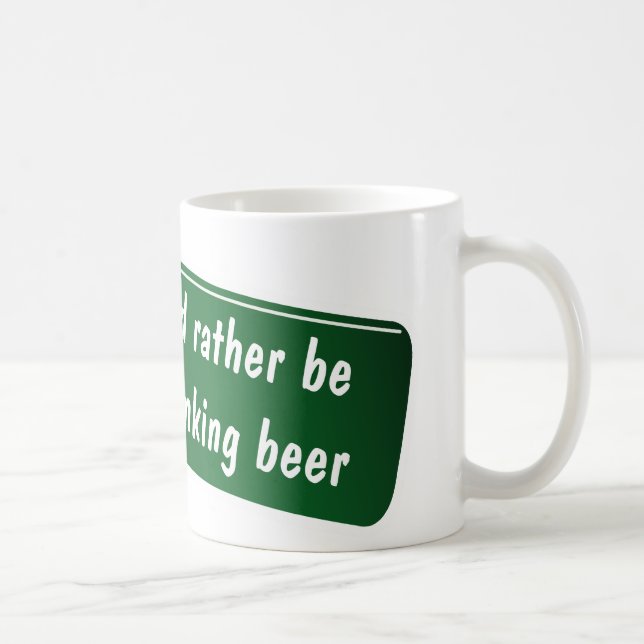 Caneca de café engraçada para amantes da cerveja (Direita)