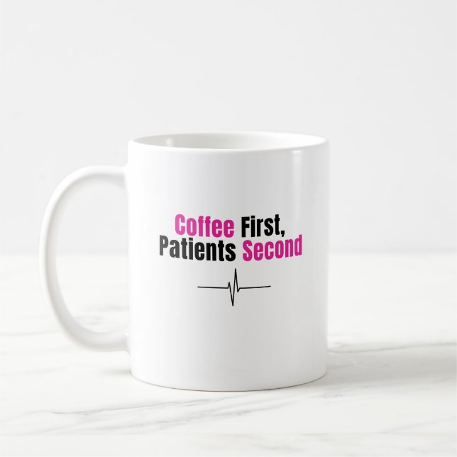 Caneca de Café Engraçada para Enfermeira – Café pr (Esquerda)