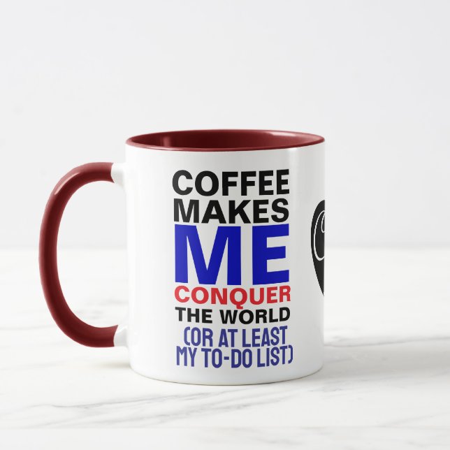 Caneca de Café Engraçada para Homens | Café Me Faz (Esquerda)